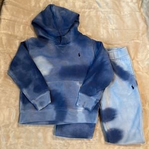 Boys Polo Matching Tye Dye Sweatsuit